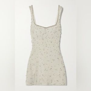 CLIO PEPPIATT - Embellished stretch-tulle mini dress